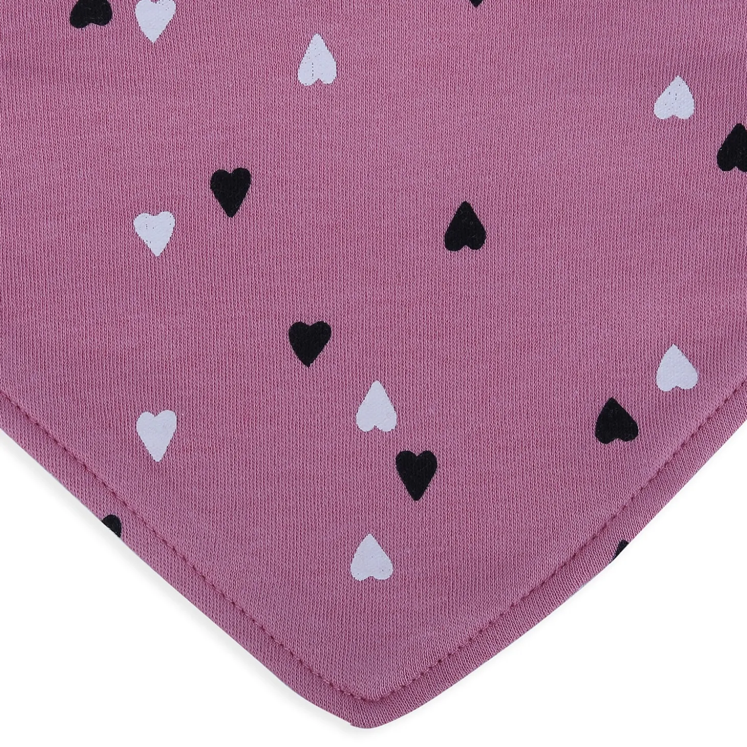 Baby Moo Dino-rrific Cotton 3 Pack Bandana Bibs - Pink