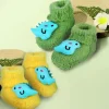 Baby Moo Dinosaur Crochet Woollen 3D Socks Booties - Green