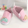 Baby Moo Dinosaur Pink Slip-On Booties