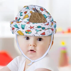 Baby Moo Diving Trip Head Protection Adjustable Cushioned Safety Helmet - White