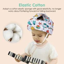 Baby Moo Diving Trip Head Protection Adjustable Cushioned Safety Helmet - White
