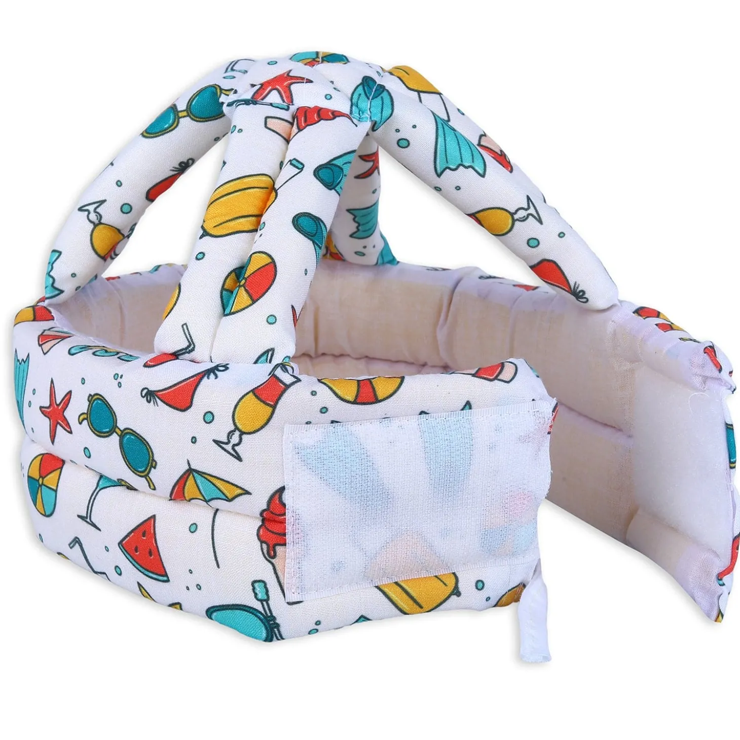 Baby Moo Diving Trip Head Protection Adjustable Cushioned Safety Helmet - White