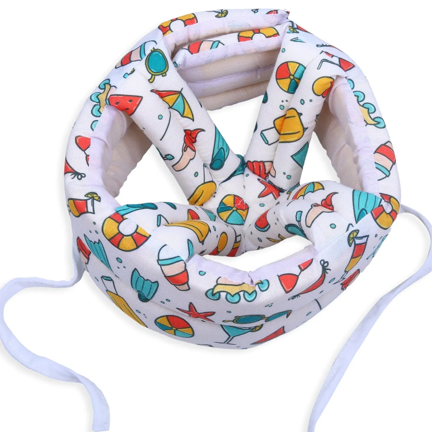 Baby Moo Diving Trip Head Protection Adjustable Cushioned Safety Helmet - White