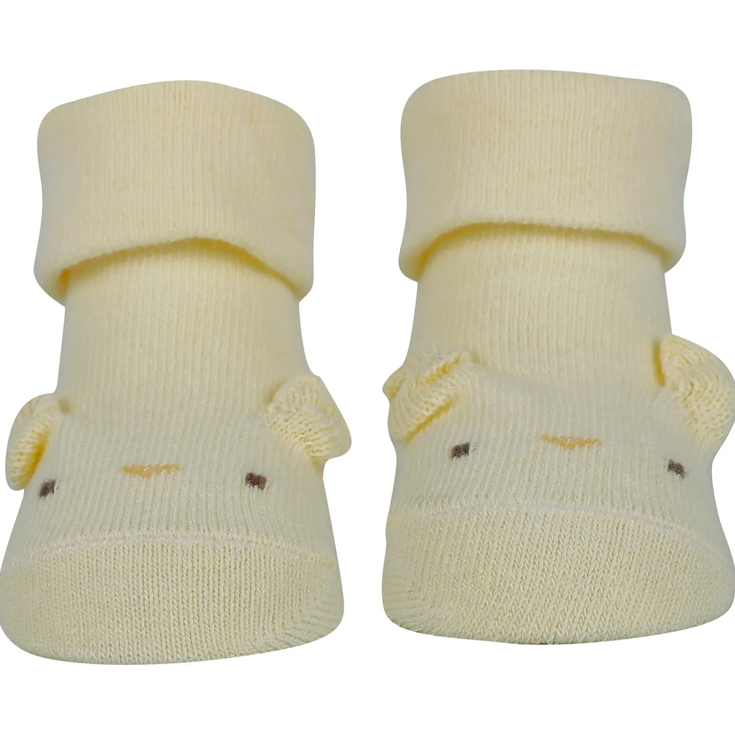Baby Moo Dog 3D Anti-Skid Socks Booties Pack of 3 - Blue