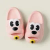 Baby Moo Dog Waterproof Soft Slippers Anti-Skid Sliders - Pink