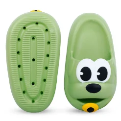 Baby Moo Dog Waterproof Soft Slippers Anti-Skid Sliders - Green