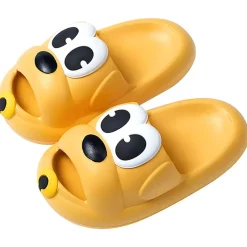 Baby Moo Dog Waterproof Soft Slippers Anti-Skid Sliders - Yellow
