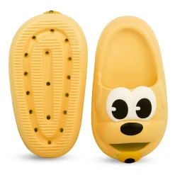 Baby Moo Dog Waterproof Soft Slippers Anti-Skid Sliders - Yellow