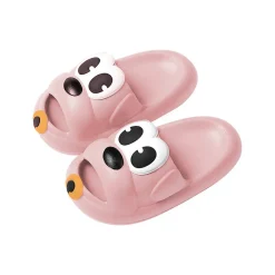 Baby Moo Dog Waterproof Soft Slippers Anti-Skid Sliders - Pink
