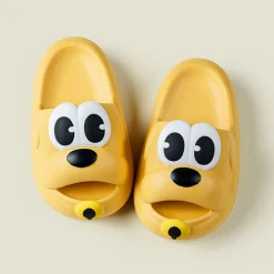 Baby Moo Dog Waterproof Soft Slippers Anti-Skid Sliders - Yellow