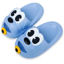 Baby Moo Dog Waterproof Soft Slippers Anti-Skid Sliders - Blue
