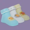 Baby Moo Duck 3D Anti-Skid Socks Booties Pack of 3 - Blue