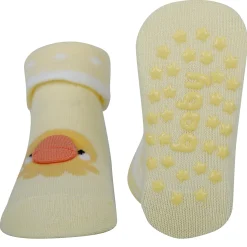 Baby Moo Duck 3D Anti-Skid Socks Booties Pack of 3 - Blue