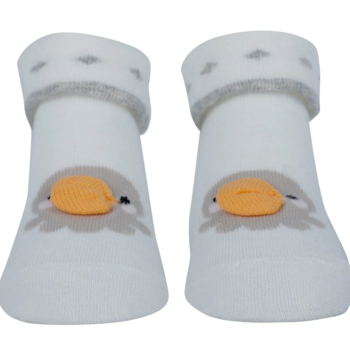 Baby Moo Duck 3D Anti-Skid Socks Booties Pack of 3 - Pink