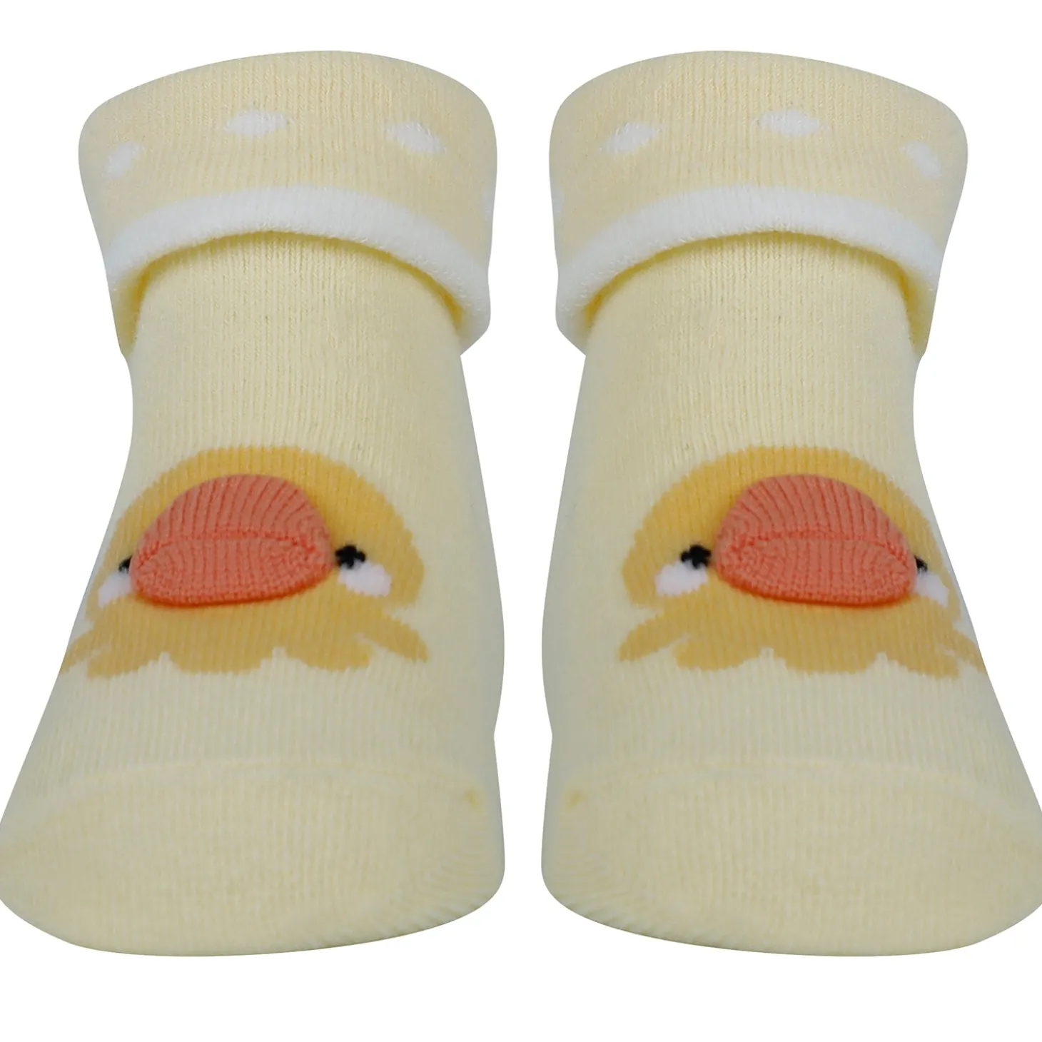 Baby Moo Duck 3D Anti-Skid Socks Booties Pack of 3 - Pink