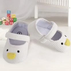 Baby Moo Ducklings White Booties