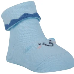 Baby Moo Elephant 3D Anti-Skid Socks Booties Pack of 3 - Blue, Multicolour
