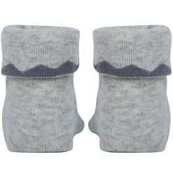 Baby Moo Elephant 3D Anti-Skid Socks Booties Pack of 3 - Blue, Multicolour