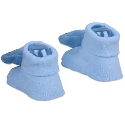 Baby Moo Elephant Rattle Cotton Anti-Skid 3D Socks - Blue