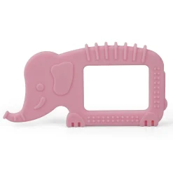Baby Moo Elephant Soothing Silicon Teether BPA And Toxin Free - Pink