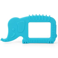 Baby Moo Elephant Soothing Silicon Teether BPA And Toxin Free - Blue