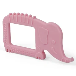 Baby Moo Elephant Soothing Silicon Teether BPA And Toxin Free - Pink