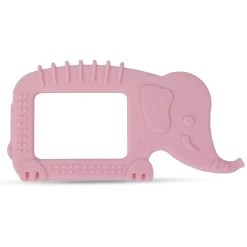 Baby Moo Elephant Soothing Silicon Teether BPA And Toxin Free - Pink