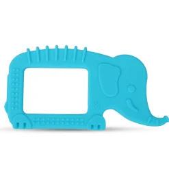 Baby Moo Elephant Soothing Silicon Teether BPA And Toxin Free - Blue