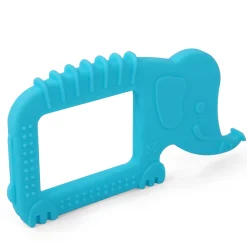Baby Moo Elephant Soothing Silicon Teether BPA And Toxin Free - Blue