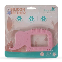 Baby Moo Elephant Soothing Silicon Teether BPA And Toxin Free - Pink