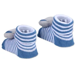 Baby Moo Elephant Trunk Cotton Anti-Skid 3D Socks - Blue