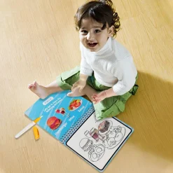 Baby Moo Fantastic Food Reusable Magic Water Colouring Book - Blue