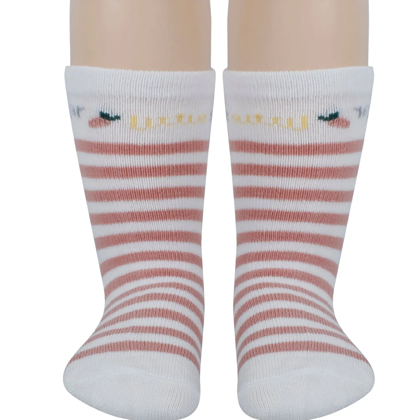 Baby Moo Farm Print Soft Socks Pack of 5 - Red, Peach