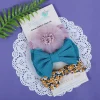 Baby Moo Floral Bow Headband Set of 3 - Multicolour