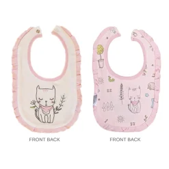 Baby Moo Floral Kitty Gift Set 6 Piece With Bodysuits, Pyjama, Cap, Bib And Socks - Pink