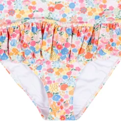 Baby Moo Floral Print Beach One-Piece Swimsuit Pool Swimming Costume - Pink