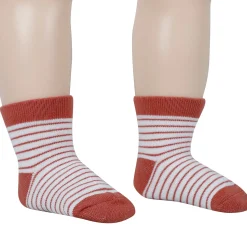 Baby Moo Floral Soft Socks Pack of 5 - Peach, White