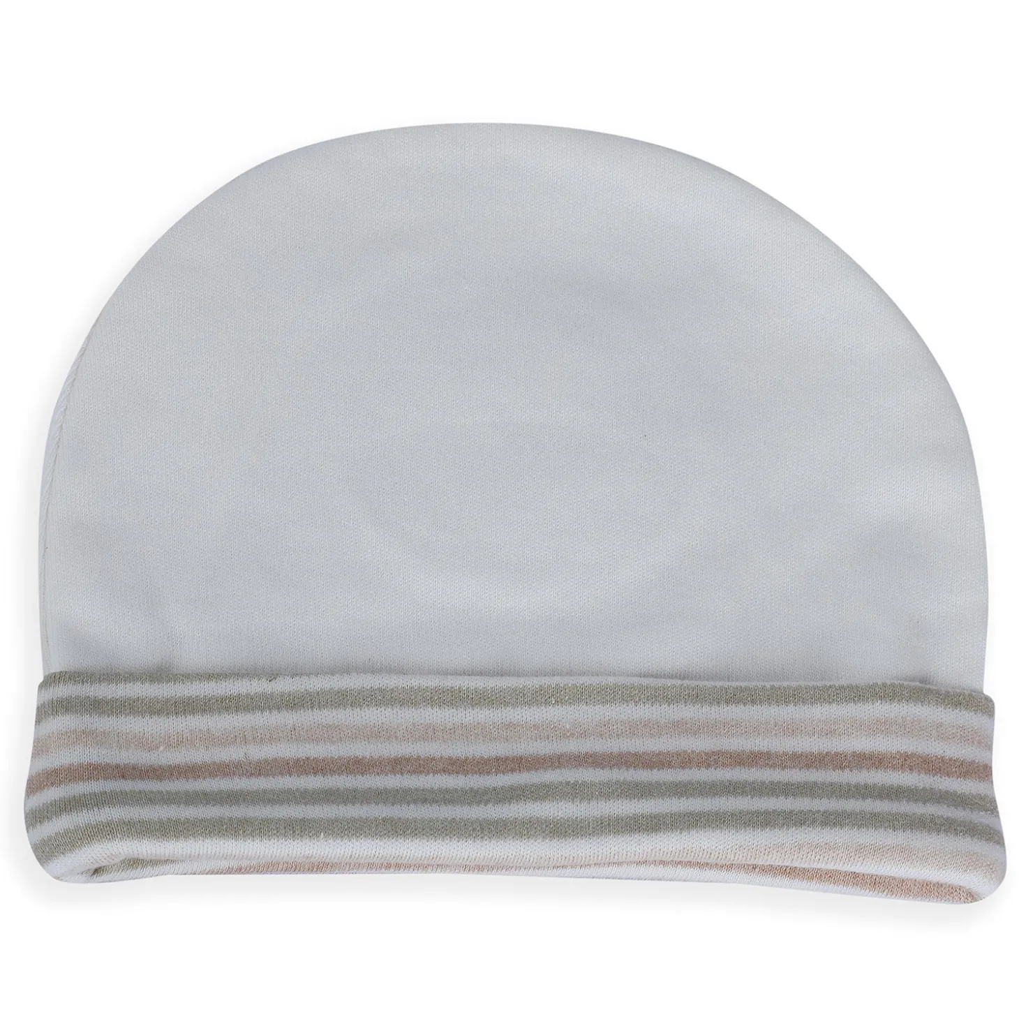 Baby Moo Forest Lion Organic Soft Cotton Cap - White