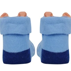 Baby Moo Fox 3D Anti-Skid Socks Booties Pack of 3 - Multicolour