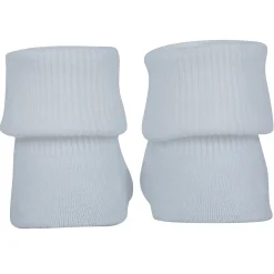 Baby Moo Frog And Rabbit 3D Rattle Anti-Skid Socks Booties Pack of 2 - White, Pink