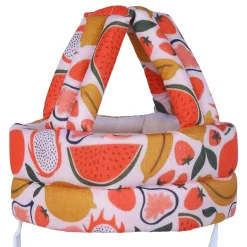 Baby Moo Fruity Fun Head Protection Adjustable Cushioned Safety Helmet - Orange