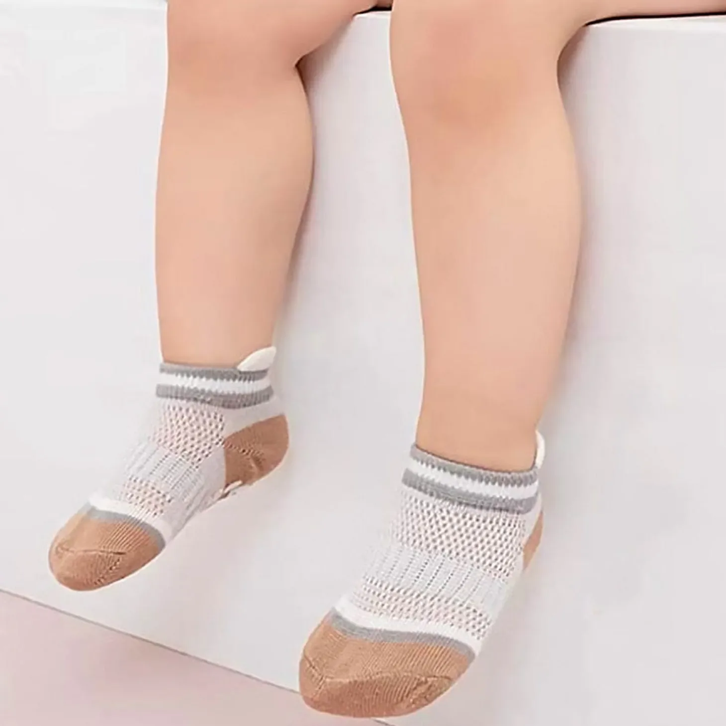 Baby Moo Fun Prints Anti-Skid Adorable 5 Pack Socks - Multicolour