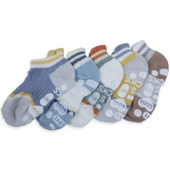 Baby Moo Fun Prints Anti-Skid Adorable 5 Pack Socks - Multicolour