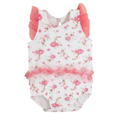 Baby Moo Garden Gift Set 3 Piece With Bodysuit, Socks And Headband - Pink, White