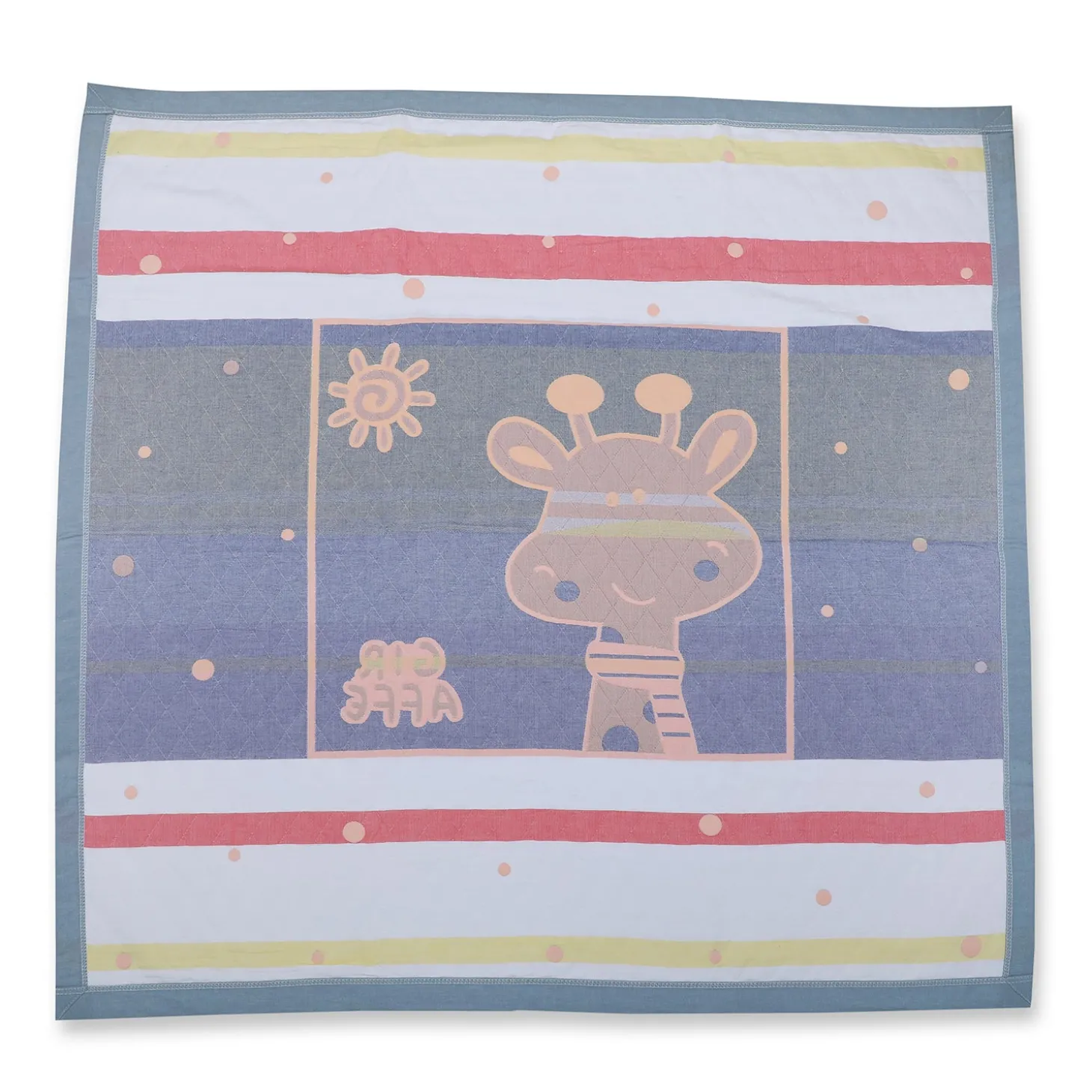 Baby Moo Giraffe All Season Medium Muslin Blanket - Orange