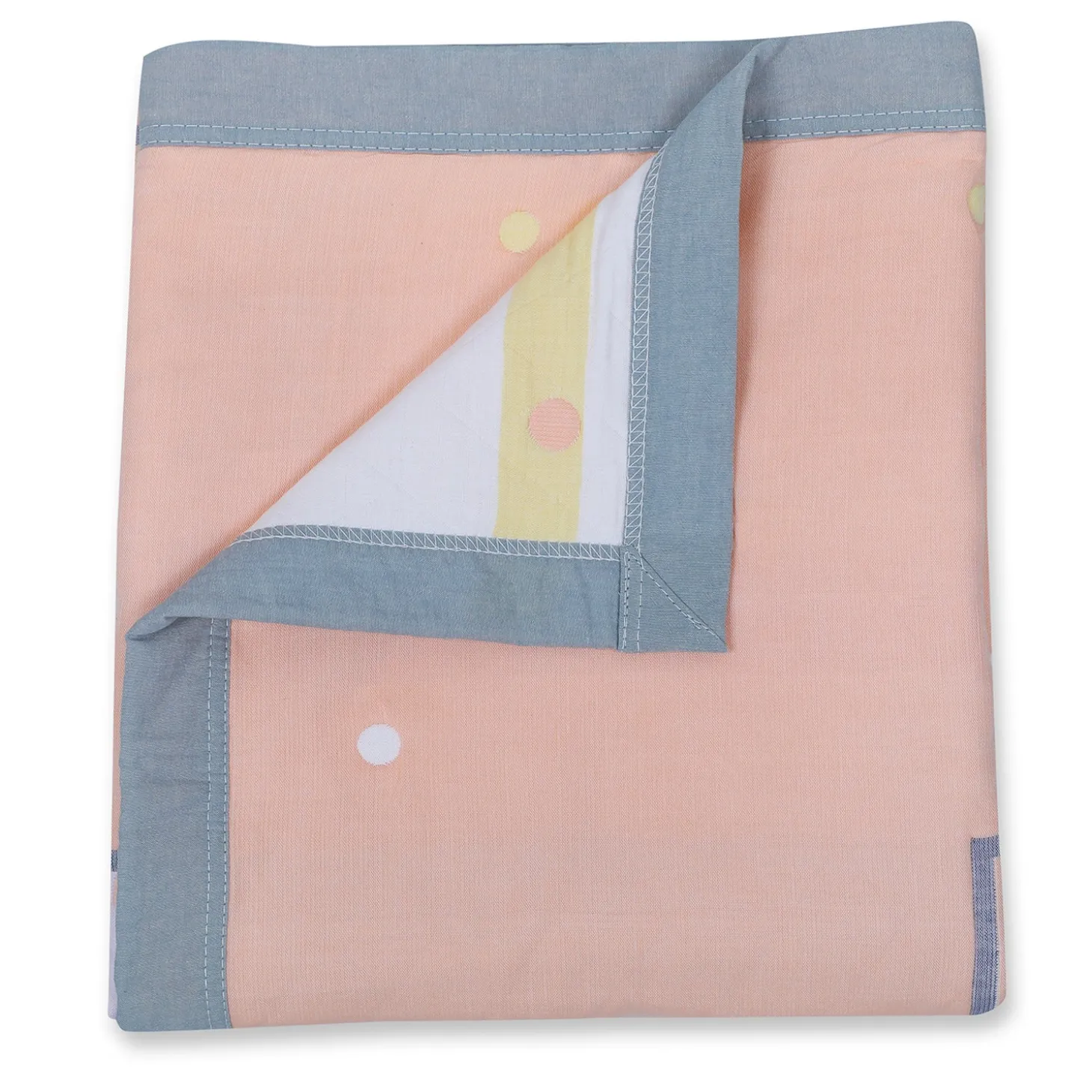 Baby Moo Giraffe All Season Medium Muslin Blanket - Orange