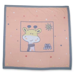Baby Moo Giraffe All Season Medium Muslin Blanket - Orange