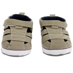 Baby Moo Green Velcro Booties