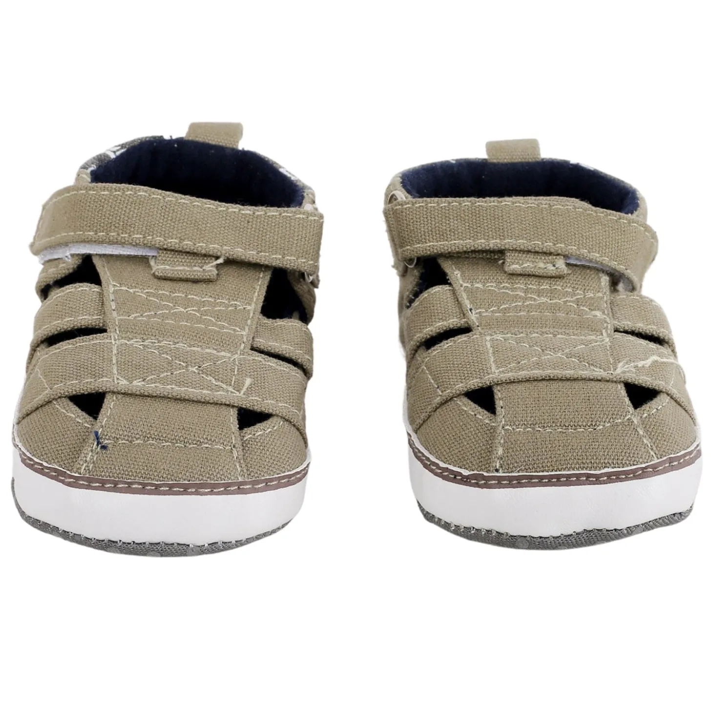 Baby Moo Green Velcro Booties