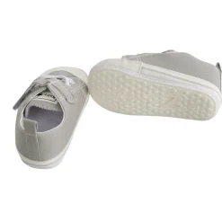 Baby Moo Grey Velcro Sneakers